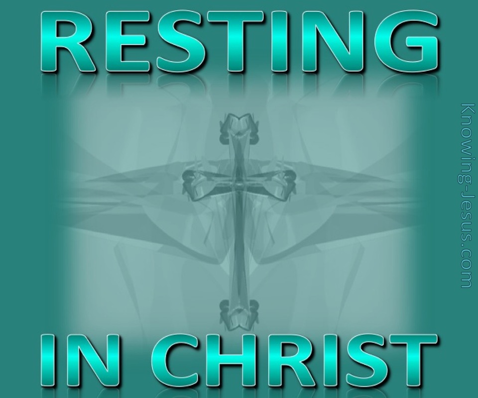 Resting In Christ (aqua)